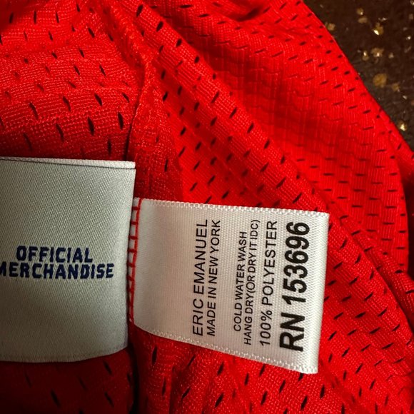 Eric Emanuel Mens Red Sixers Edition Elastic Waist Mesh Athletic Shorts Size XXL - Picture 5 of 6